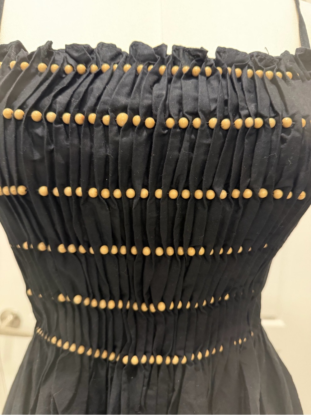 Zara Black Smocked Spaghetti-Strap Mini Dress - Picture 5 of 9